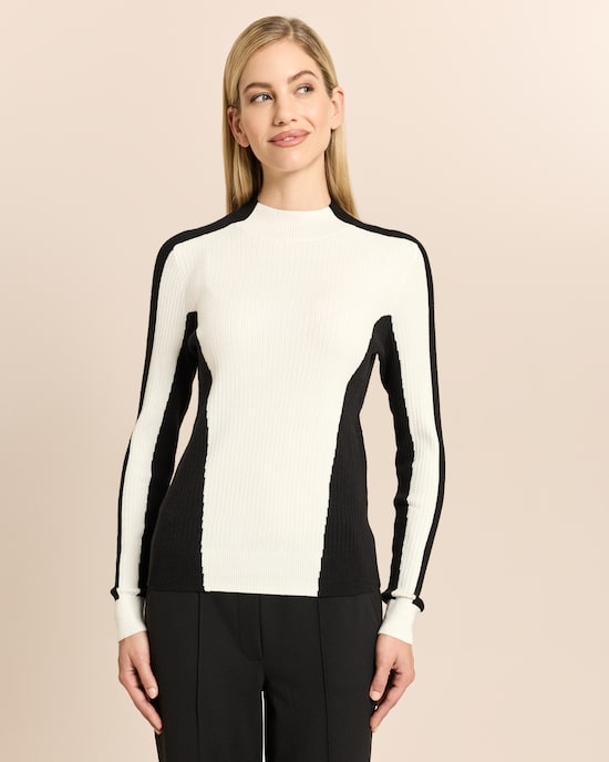 Produktabbildung für Pullover mit Colorblock