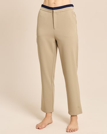 Produktabbildung für Slim Fit Hose mit Doppelbund-Optik