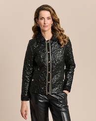 Produktabbildung für Jacke mit geprägtem Lederimitat