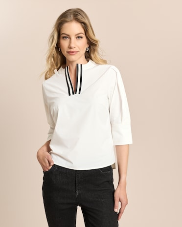 Produktabbildung für Techno-Stretch Bluse mit Stehkragen
