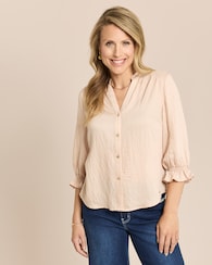 Produktabbildung für Bluse mit Armrüschen