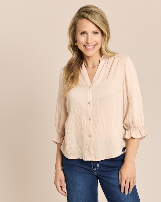Produktabbildung für Bluse mit Armrüschen