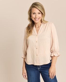 Produktabbildung für Bluse mit Armrüschen