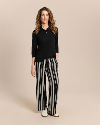 Produktabbildung 3 für Wide Leg Hose im Streifendesign