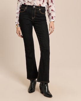Produktabbildung für Bootcut Jeans mit Zierstepp