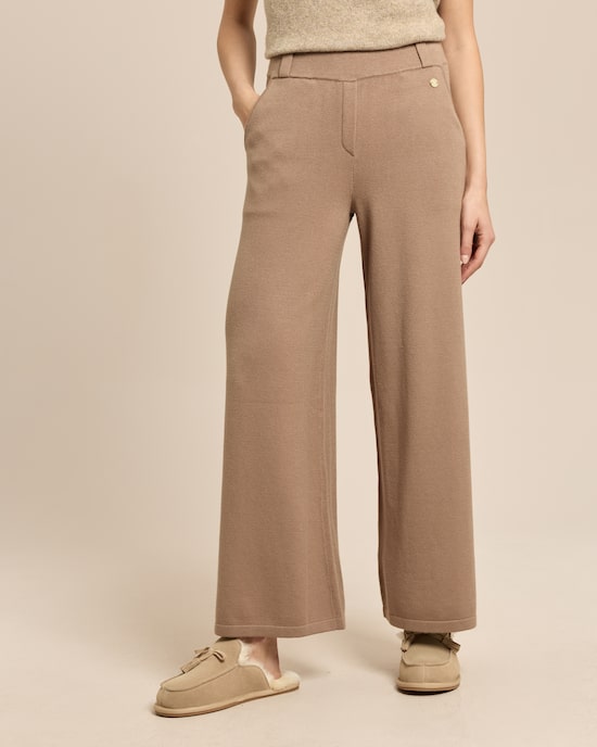 Produktabbildung für Wide Leg Strickhose