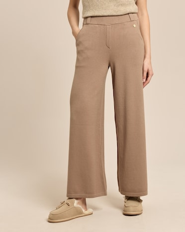Produktabbildung für Wide Leg Strickhose