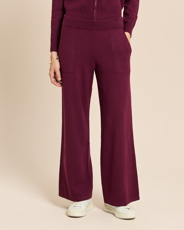 Wide Leg Strickhose