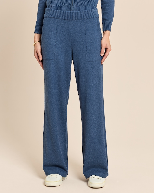 Wide Leg Strickhose