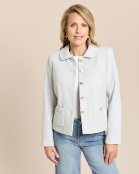 Produktabbildung für Boucle Blazer mit Bubi-Kragen