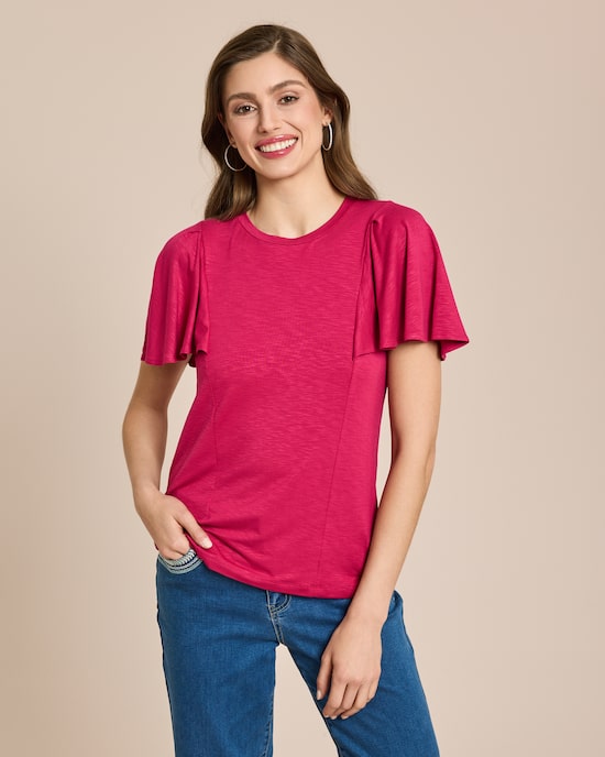 Produktabbildung für Shirt mit Volantarm