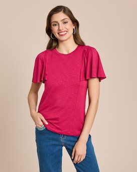 Produktabbildung für Shirt mit Volantarm