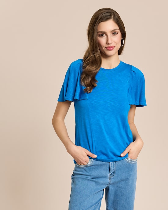 Produktabbildung für Shirt mit Volantarm