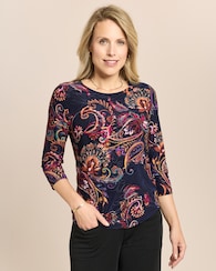Produktabbildung für Shirt mit Paisleydruck
