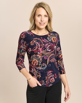 Produktabbildung für Shirt mit Paisleydruck