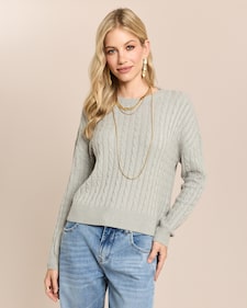 Produktabbildung für Pullover mit Zopfmuster