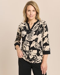Produktabbildung für Shirt mit Blumendruck
