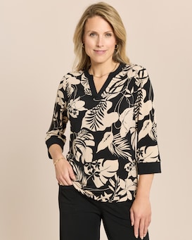 Produktabbildung für Shirt mit Blumendruck