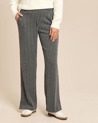 Produktabbildung 2 für Wide Leg Nadelstreifen Schlupfhose