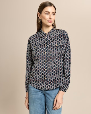 Produktabbildung 1 für Bluse mit Kettenprint