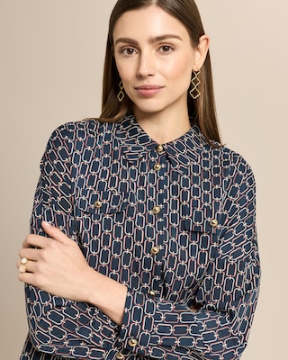 Produktabbildung 5 für Bluse mit Kettenprint