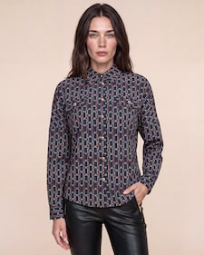 Produktabbildung für Bluse mit Kettenprint
