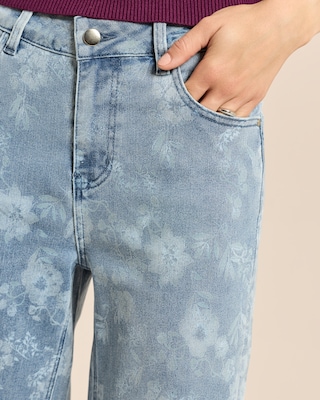 Produktabbildung 5 für Wide Leg Jeans mit Blumenprint