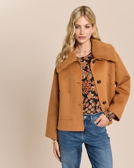 Produktabbildung für Wolljacke mit Teddy-Kragen