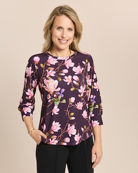 Produktabbildung für Shirt mit Blumendruck