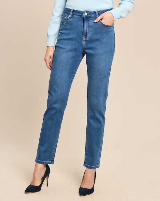 Produktabbildung für Slim Fit Jeans mit Lyocell