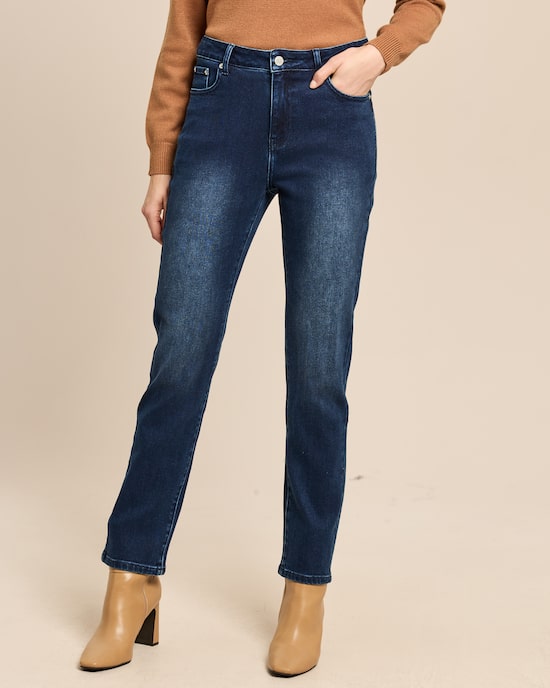 Produktabbildung für Slim Fit Jeans mit Lyocell