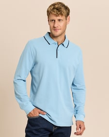 Produktabbildung für Poloshirt mit Kontrastdetails
