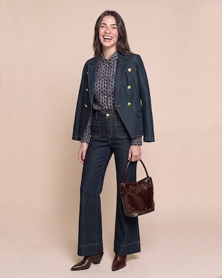 Produktabbildung 4 für Wide Leg Jeans mit aufgesetzten Taschen