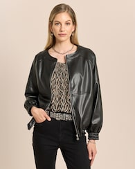 Produktabbildung für Lederimitat-Jacke