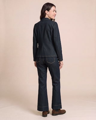 Produktabbildung 3 für Blazer aus Denim mit Goldknöpfen