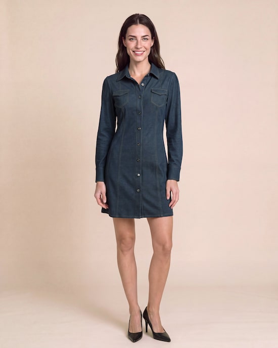 Produktabbildung für Kleid aus bedruckter Ponte