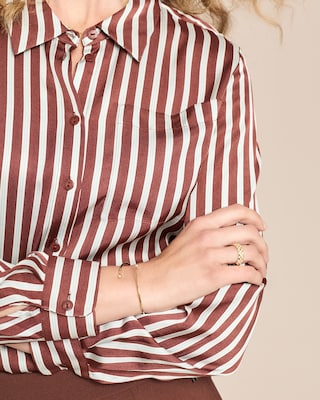 Produktabbildung 5 für Satin-Bluse gestreift