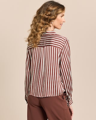 Produktabbildung 4 für Satin-Bluse gestreift