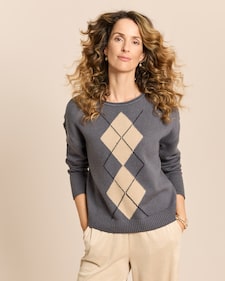 Produktabbildung für Pullover Raute frontal