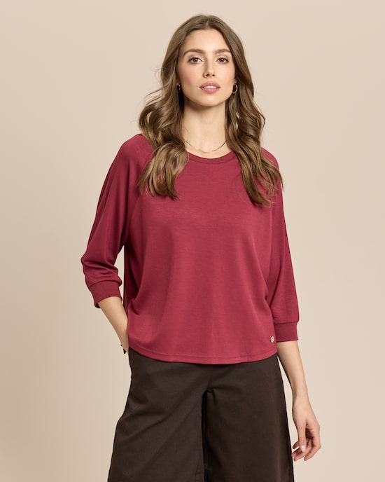 Produktabbildung für Sweatshirt mit Fledermausarm