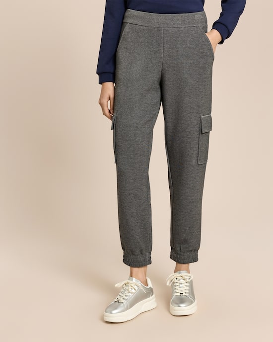 Produktabbildung für Relaxed Fit Cargohose aus Jersey