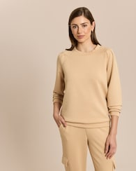 Produktabbildung für Sweatshirt mit Schulterdetail