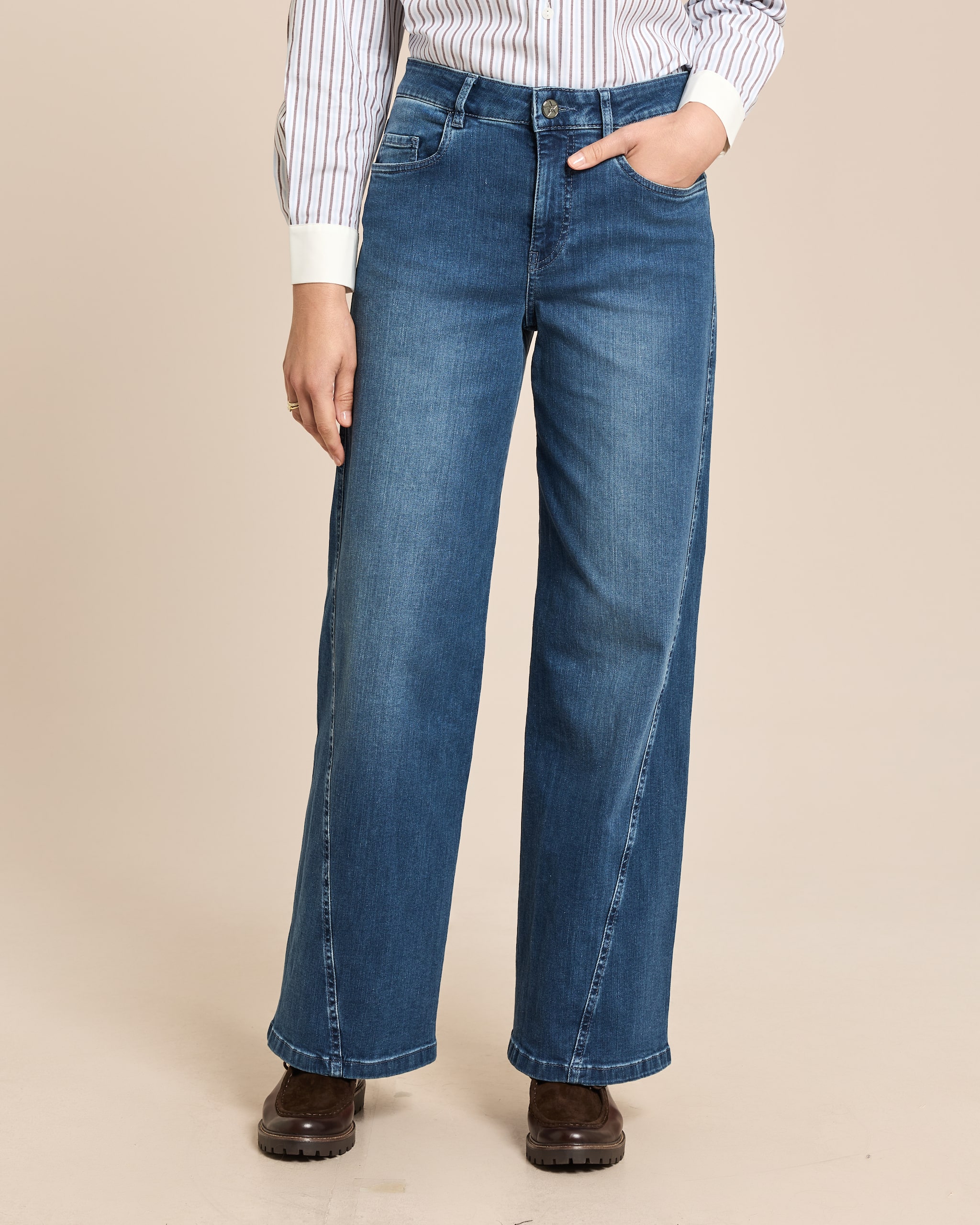 Produktabbildung für Wide Leg Jeanshose