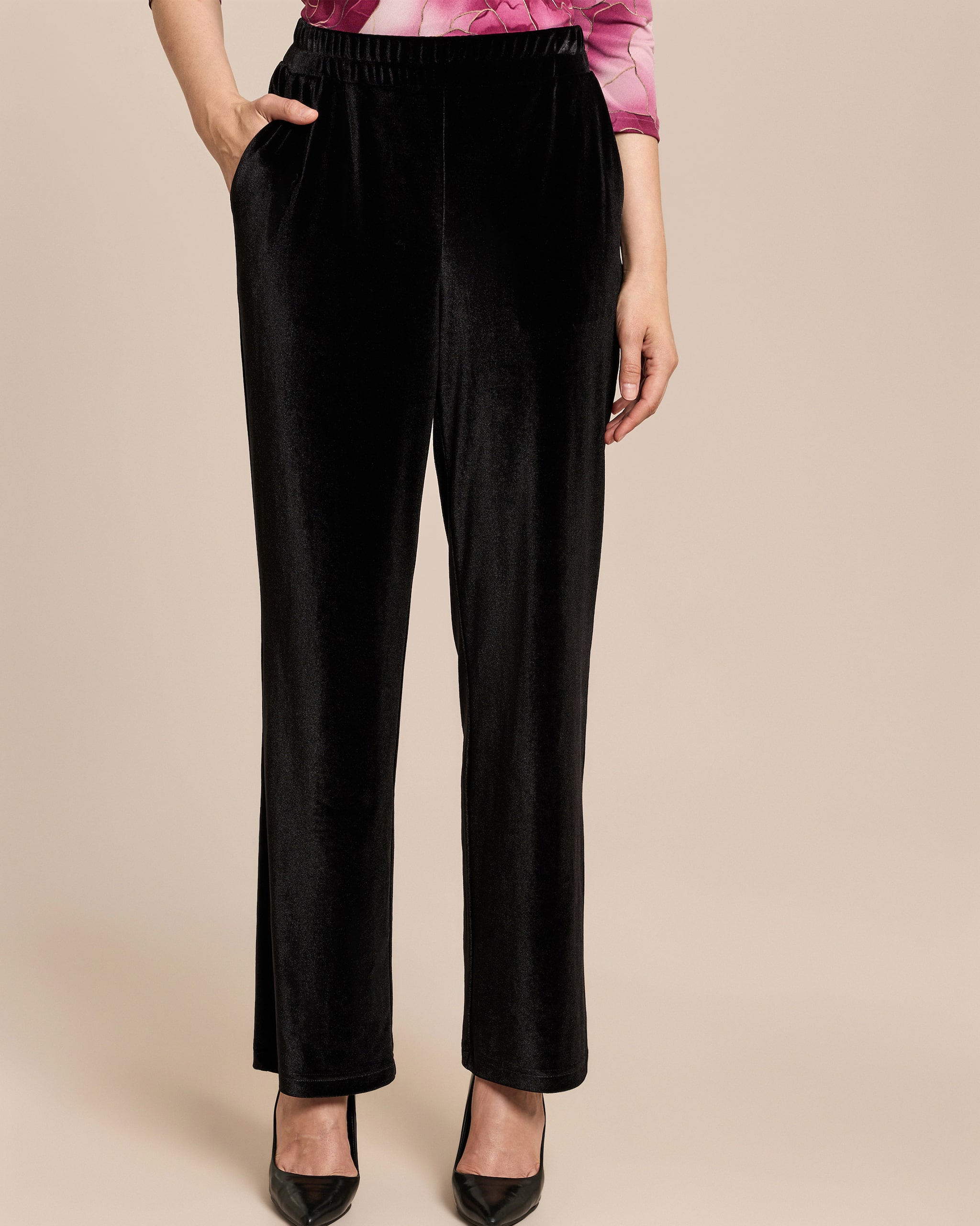 Produktabbildung für Straight Leg Hose aus Samt
