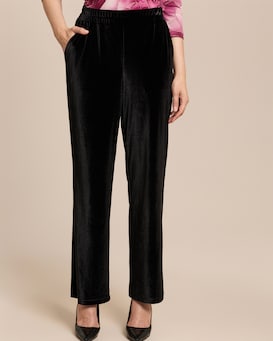 Produktabbildung für Straight Leg Hose aus Samt