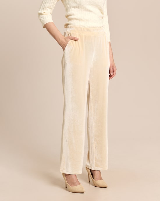Produktabbildung für Straight Leg Hose aus Samt
