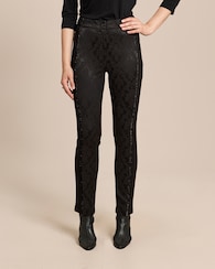 Produktabbildung für Slim Fit Hose mit Jacquard-Muster