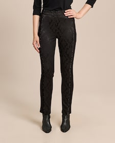 Produktabbildung für Slim Fit Hose mit Jacquard-Muster