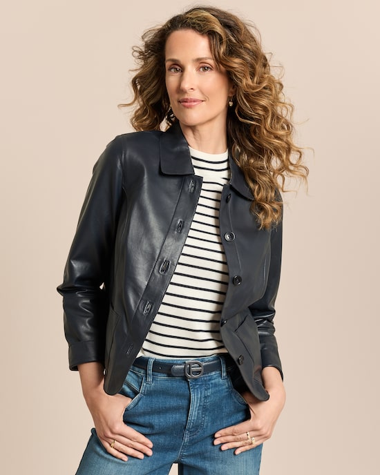 Produktabbildung für Lederjacke