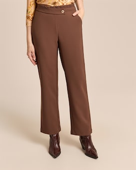Produktabbildung für Straight-Hose mit gerafftem Bund